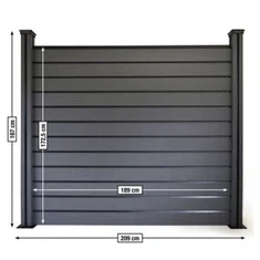 Високоякісний легкозбірний дерев'яний пластиковий композитний паркан WPC